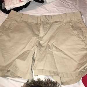tan canvas Calvin Klein shorts